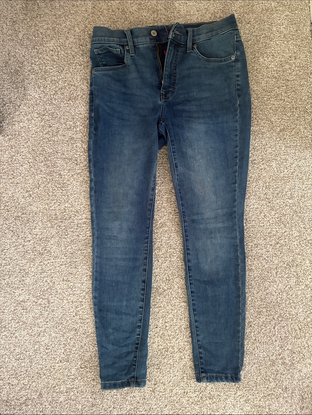 Never Worn Lucky Brand Women's Dark Blue Stretch Skinny Jeans